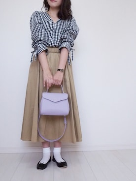 「WATCH.（ウォッチ）のアイテム」を使った、eicoさん（レディース・158cm）の春コーディネート