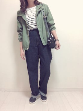 「WATCH.（ウォッチ）のアイテム」を使った、eicoさん（レディース・158cm）の春コーディネート