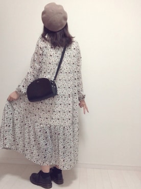 「Dr. Martens（ドクターマーチン）のDr.Martens (ドクターマーチン)/1461 3EYE GIBSON SHOES（その他シューズ）」を使った、eicoさん（レディース・158cm）の秋コーディネート