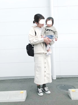 「cepo（セポ）のアイテム（ノーカラージャケット）」を使った、eicoさん（レディース・158cm）の春コーディネート