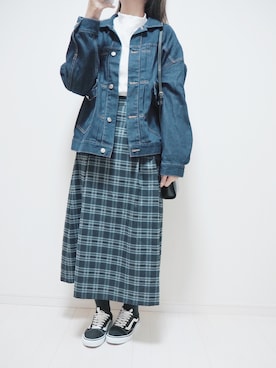 「emi+（エミプラス）のアイテム（スカート）」を使った、eicoさん（レディース・158cm）の秋コーディネート