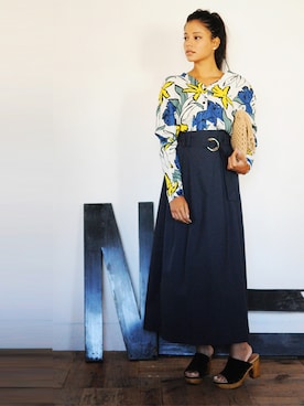 「http://www.glamcity.jp/」｜glamcity STAFFさん（レディース・155cm）の春コーディネート