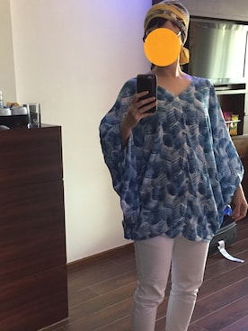「Handmade（ハンドメイド）のアイテム（チュニック）」を使った、wallpaper さん（レディース・168cm）の秋コーディネート