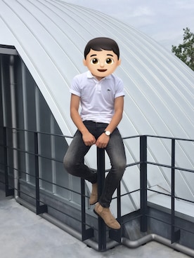 「polo shirts」｜Emoji-kunさん（メンズ・183cm）の夏コーディネート
