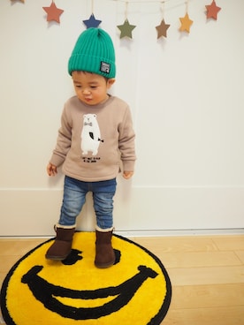 「READY MADES（レディーメイド）のアイテム」を使った、eityさん（キッズ・80cm）の冬コーディネート