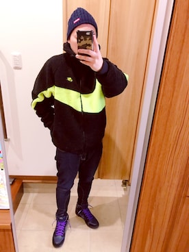 「nike sb 」｜「アイテム（その他アウター）」を使った、style0005さん（メンズ・172cm）の冬コーディネート