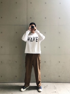 「MR.GENTLEMAN（ミスタージェントルマン）のアイテム（パーカー）」を使った、ttwangwangさん（メンズ・180cm）の春コーディネート