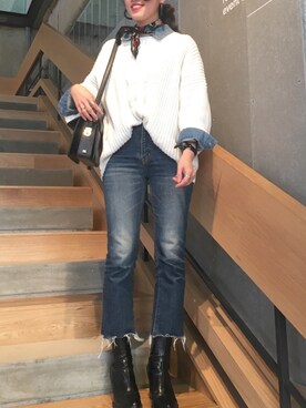 #HeidiStyle使用「SLY（ERIC JW STEP HEM STRAIGHT-AB）」的時尚穿搭