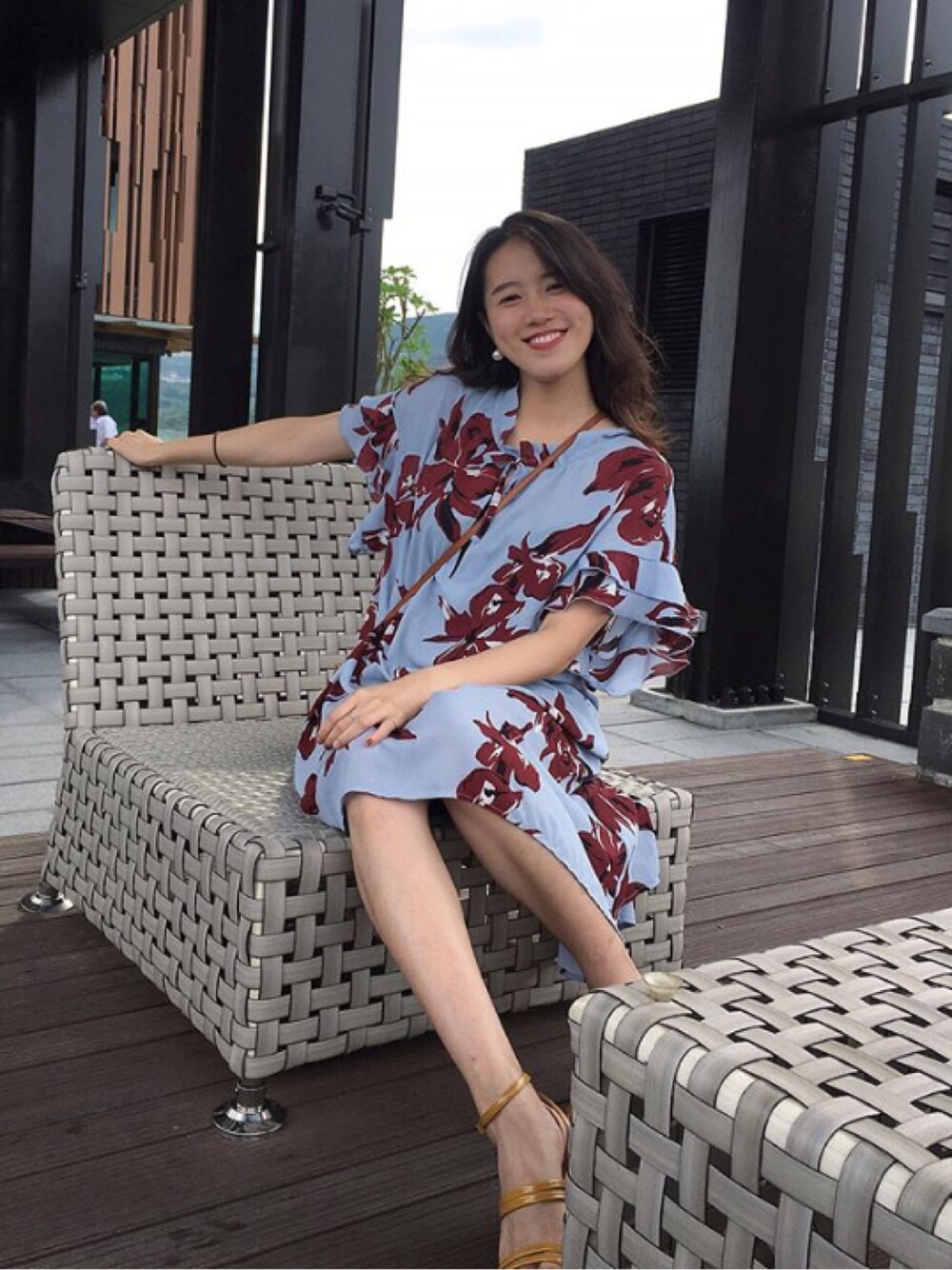 「EMODAのナローベルトヌーディーサンダル（サンダル、イエロー系）」を使った、#HeidiStyleさん（レディース・161cm）の秋コーディネートの1枚目の写真
