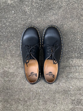 「Dr. Martens（ドクターマーチン）のDr.Martens / ドクターマーチン 1461 3EYE GIBSON SHOE 3ホール ギブソン シューズ ブーツ（ブーツ）」を使った、makoさん（レディース・163cm）の冬コーディネート
