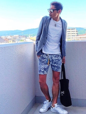 としひこさん（メンズ・175cm）の夏コーディネート
