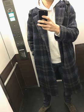 「SHIPS JET BLUE（シップスジェットブルー）のアイテム（ブーツ）」を使った、しゅーぞーさん（メンズ・187cm）の冬コーディネート