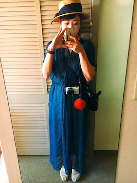 「エスニック」｜「アイテム（財布/小物）」を使った、wakanaさん（レディース・158cm）の夏コーディネート