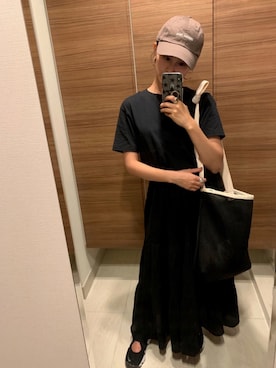 「CONVERSE TOKYO（コンバーストウキョウ）のアイテム（帽子）」を使った、mizuさん（レディース・153cm）の夏コーディネート