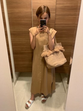 「CONVERSE TOKYO（コンバーストウキョウ）のアイテム（ワンピース/ドレス）」を使った、mizuさん（レディース・153cm）の夏コーディネート