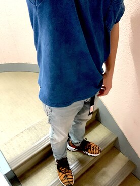 「NIKEスニーカー」｜たくていーんさん（メンズ・162cm）の夏コーディネート