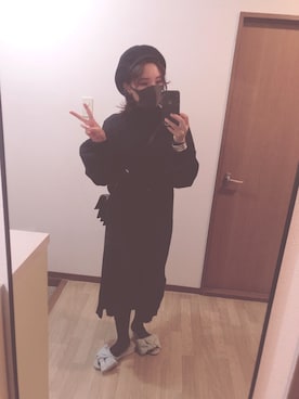 「LILY BROWN（リリーブラウン）のアイテム（アクセサリー）」を使った、Raccoonさん（レディース・154cm）の秋コーディネート