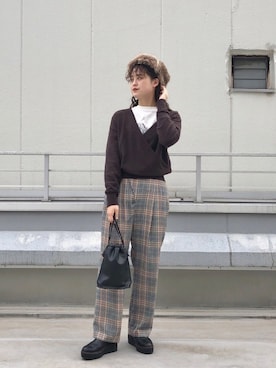 芹 菜さん(レディース・164cm)の冬コーディネート