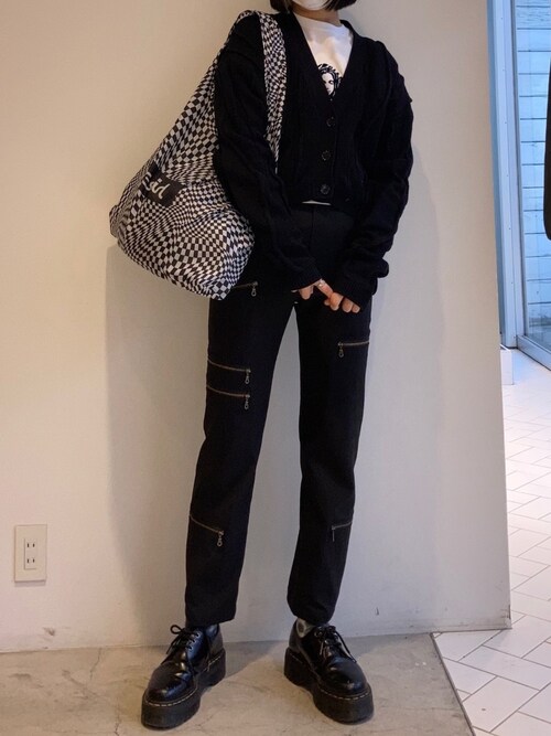 X Girl エックスガール のカーディガン ボレロを使った人気ファッションコーディネート Sciaky