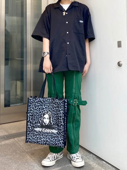 X Girl エックスガール のトートバッグを使った人気ファッションコーディネート Ijmedph