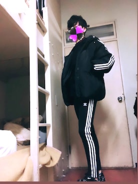 「いいね返し」｜「アイテム（ダウンジャケット/コート）」を使った、appleんさん（メンズ・174cm）の冬コーディネート