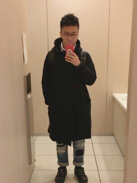 「CABANE de ZUCCa（カバンドズッカ）のアイテム（その他アウター）」を使った、ゆーさん（メンズ・169cm）の春コーディネート