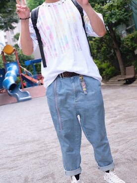 「CABANE de ZUCCa（カバンドズッカ）のアイテム（パンツ）」を使った、ゆーさん（メンズ・169cm）の秋コーディネート