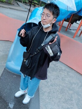 「CABANE de ZUCCa（カバンドズッカ）のアイテム（パンツ）」を使った、ゆーさん（メンズ・169cm）の春コーディネート