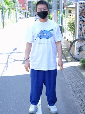 「CABANE de ZUCCa（カバンドズッカ）のアイテム（パンツ）」を使った、ゆーさん（メンズ・169cm）の夏コーディネート