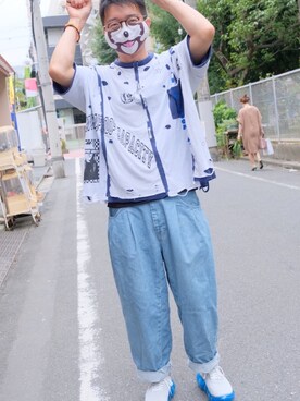 「CABANE de ZUCCa（カバンドズッカ）のアイテム（パンツ）」を使った、ゆーさん（メンズ・169cm）の秋コーディネート