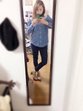 「SpRay PREMIUM（スプレイプレミアム）のアイテム（シューズ）」を使った、chironn.さん（レディース・156cm）の春コーディネート