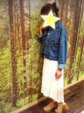 「SpRay PREMIUM（スプレイプレミアム）のアイテム（スカート）」を使った、chironn.さん（レディース・156cm）の春コーディネート