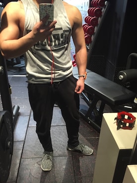 「筋トレ」｜なぎさん（メンズ・167cm）の春コーディネート