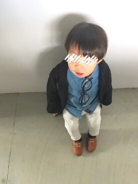 chiiさん（キッズ・70cm）の冬コーディネート