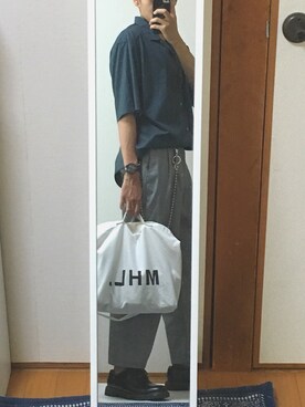 あつぅしんさん（メンズ・176cm）の夏コーディネート