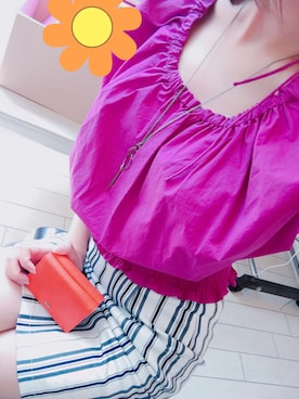 「SLY（スライ）のアイテム（財布/小物）」を使った、KMさん（レディース・156cm）の夏コーディネート