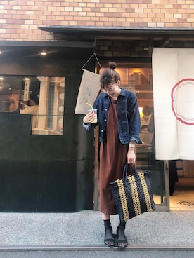 「orSlow（オアスロウ）のアイテム（ジャケット/アウター）」を使った、やまさん（レディース・163cm）の春コーディネート