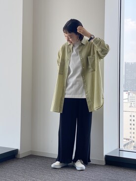 「ピスタチオ」｜「アイテム（腕時計）」を使った、やまさん（レディース・163cm）の夏コーディネート