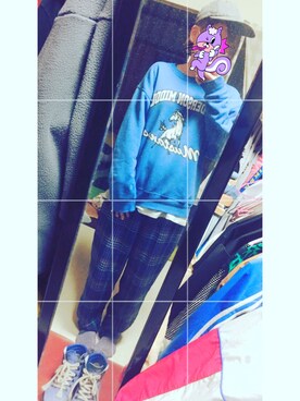 「working style」｜「アイテム（スウェット）」を使った、ueさん（レディース・160cm）の春コーディネート