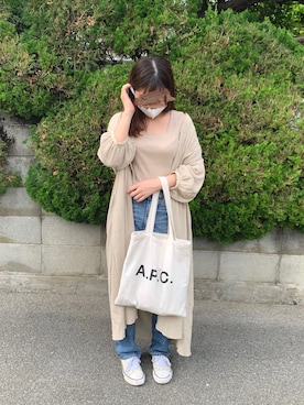「おとなコーデ」｜「アイテム（キャミソール）」を使った、Yuu◡̈⃝❁﻿さん（レディース・158cm）の夏コーディネート