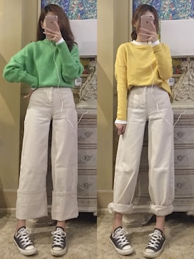 「PULL&BEAR（プルアンドベア）のアイテム（パーカー）」を使った、Buttercannotflyさん（レディース・163cm）の秋コーディネート