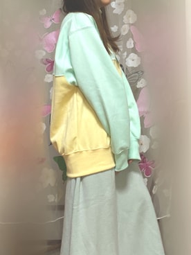 「ゆるゆる」｜「アイテム（スウェット）」を使った、まみさん（レディース・150cm）の冬コーディネート