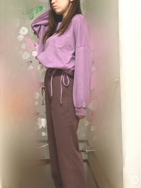 「one way（ワンウェイ）のアイテム（スウェット）」を使った、まみさん（レディース・150cm）の冬コーディネート