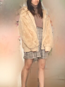 「one way（ワンウェイ）のアイテム（その他アウター）」を使った、まみさん（レディース・150cm）の冬コーディネート