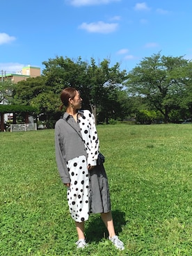 「Freesia（フリージア）のアイテム（ワンピース/ドレス）」を使った、SERINAさん（レディース・163cm）の夏コーディネート