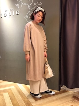 「CONVERSE（コンバース）のCONVERSE ALL STAR　ハイカットスニーカー（スニーカー）」を使った、Kana Toyodaさん（レディース・165cm）の春コーディネート