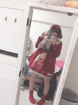 「F i.n.t（フィント）のアイテム（ジャケット/アウター）」を使った、むぎさん（レディース・155cm）の冬コーディネート