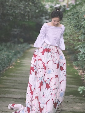 「tibi（ティビ）のアイテム（トップス）」を使った、BYTWさん（レディース・160cm）の冬コーディネート