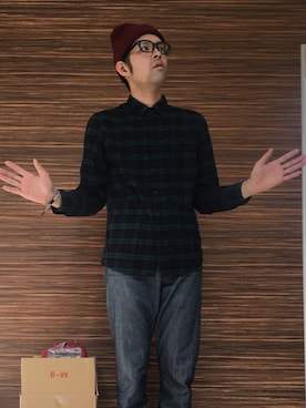 「Engineered Jeans」｜にじおさん（メンズ・180cm）の春コーディネート