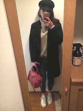 「NANO universe（ナノユニバース）のアイテム（ジャケット/アウター）」を使った、kokimaroさん（キッズ・90cm）の冬コーディネート